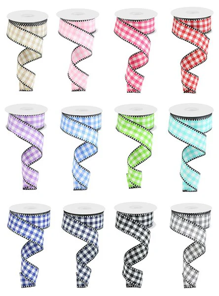 1.5"X10yd Gingham Check