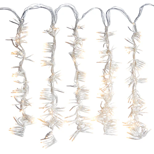 10" Clear Wire Flowing Cluster W/960 Warm White Lights w/Remote - Image 2