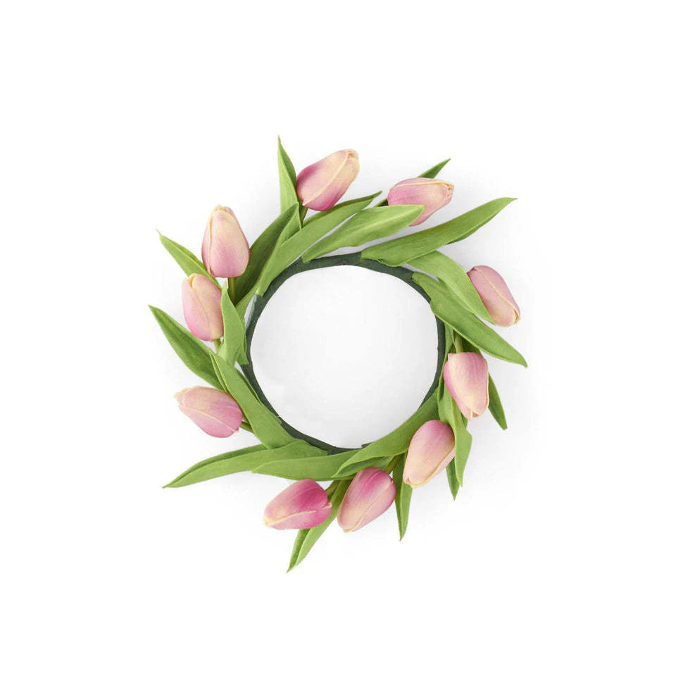 10" Real Touch Mini Tulip Candle Ring