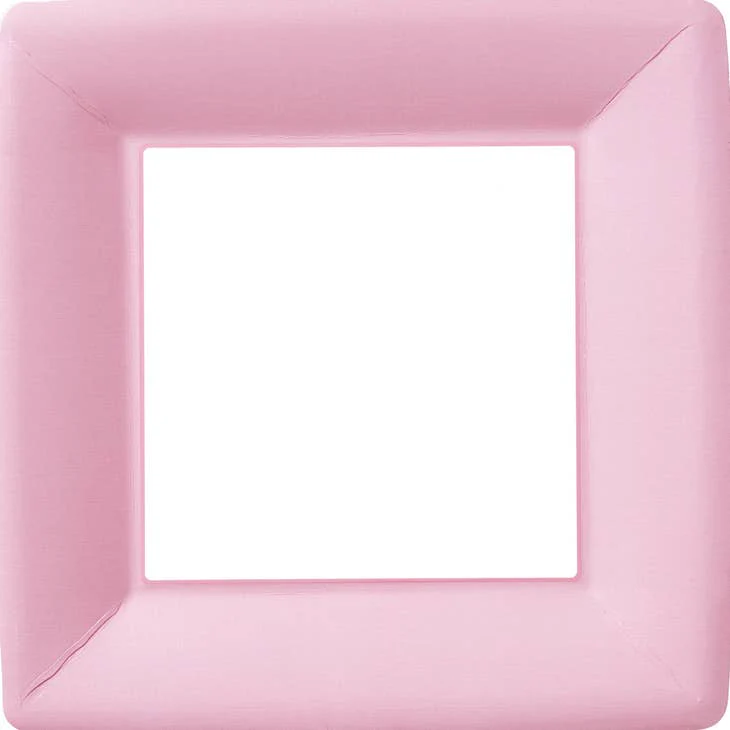 10" Square Paper Plates Classic Linen - Image 8