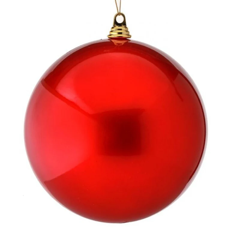 10" Vacuum Plate Candy Apple Ball Ornament - Image 3