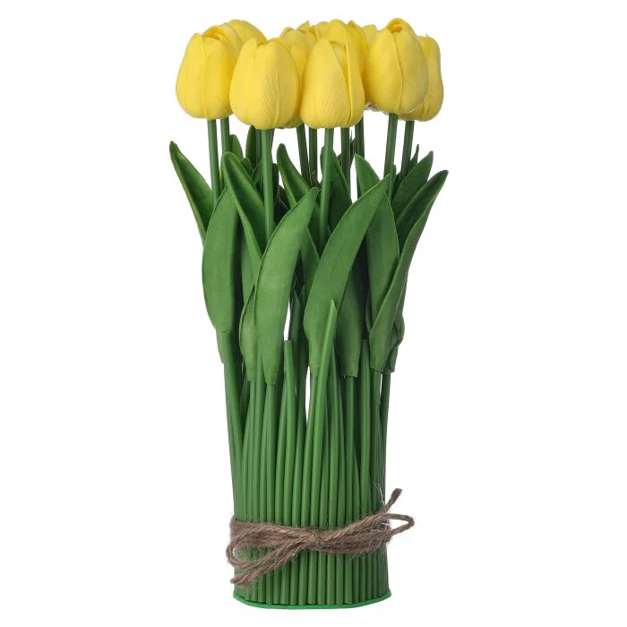 12” Eva Tulip Centerpiece With Leaves