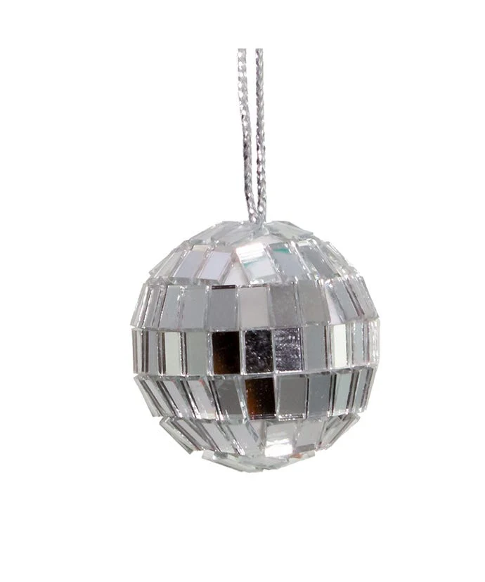 1.25" Petite Treasures Mirrored Disco Ball Glass Ornament - Sold as a Set - Image 6