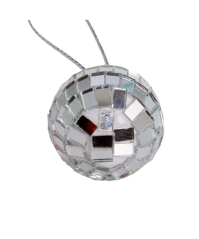 1.25" Petite Treasures Mirrored Disco Ball Glass Ornament - Sold as a Set - Image 8