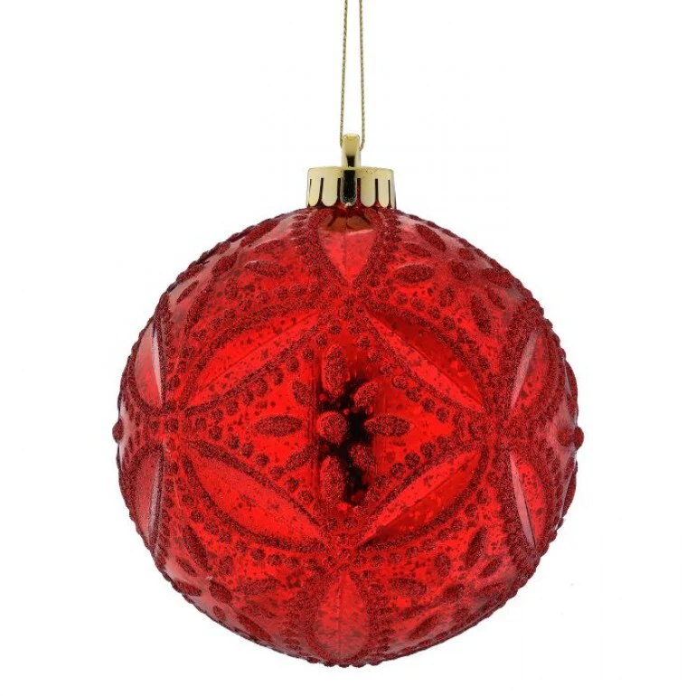 130MM VP Mercury Glitter Floret Ornament - Image 2
