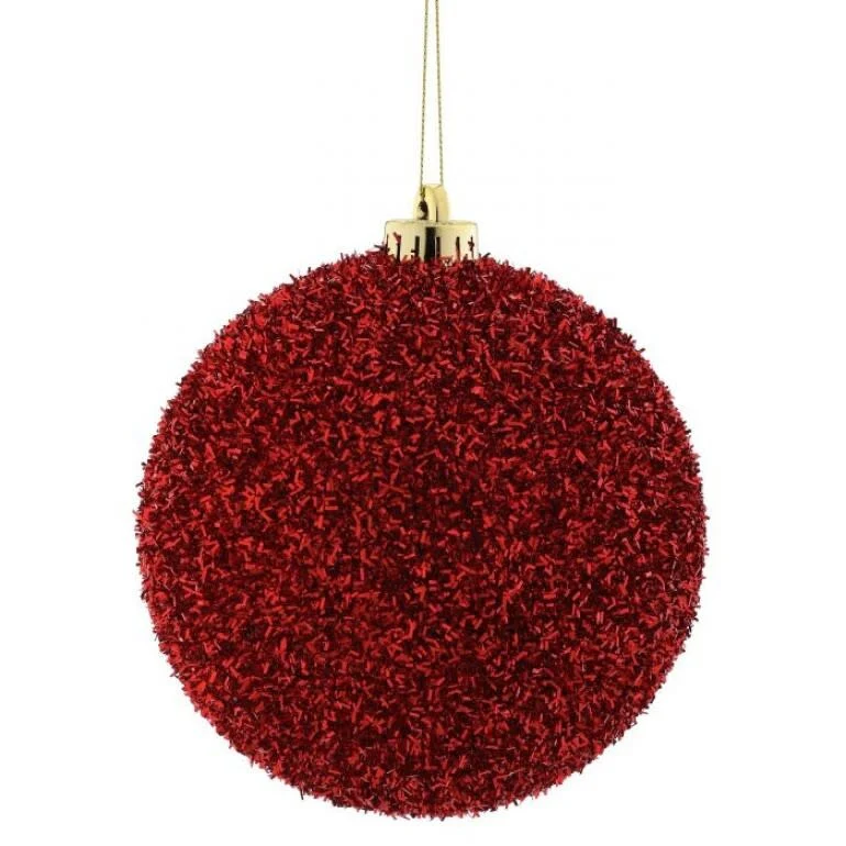 140MM VP Tinsel Ball Ornament - Image 2