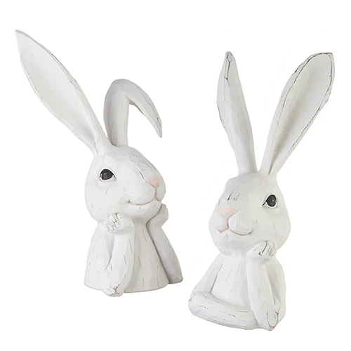 15.5" Thinking Rabbit Bust - Sold Individually - Image 2