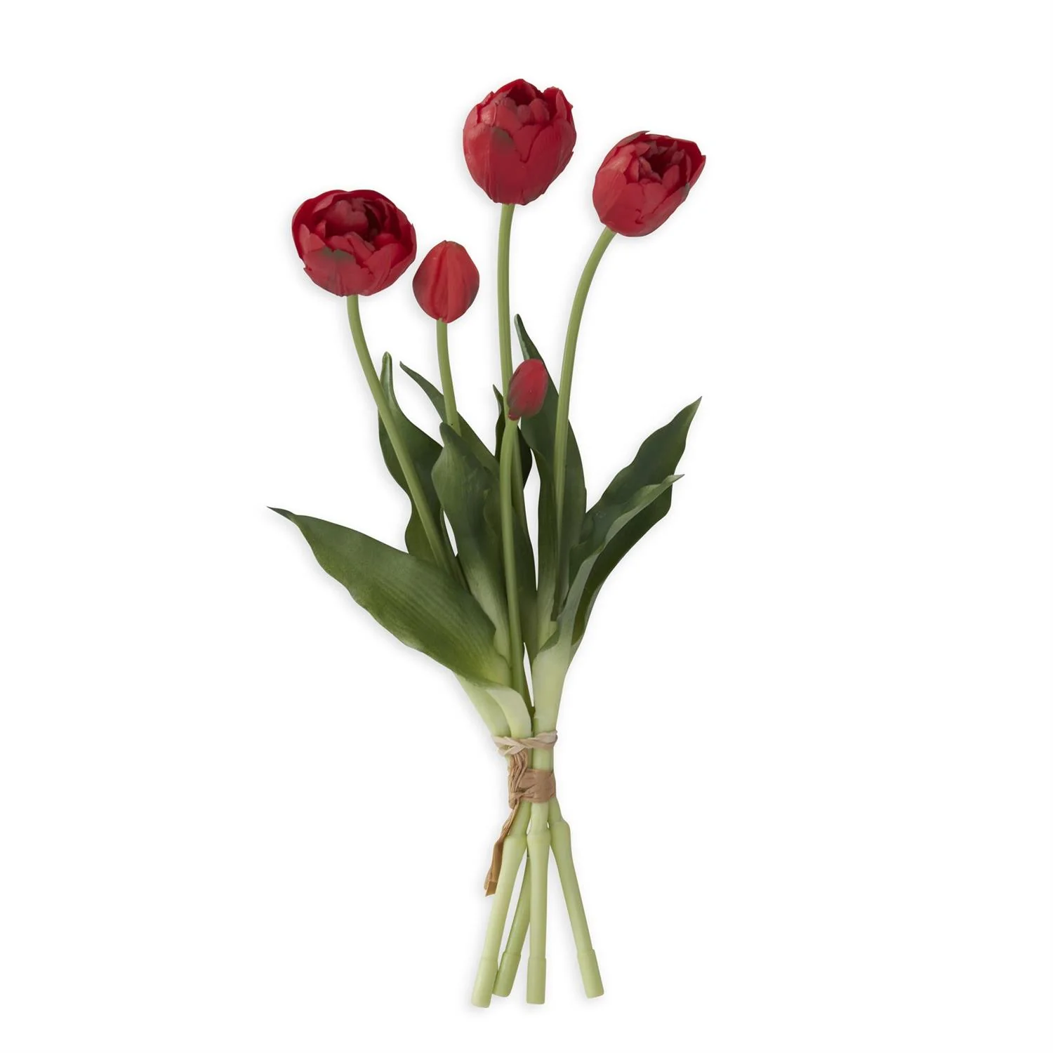 15 Inch Real Touch Tulip Bud & Bloom Bundle UV Protected - Image 5