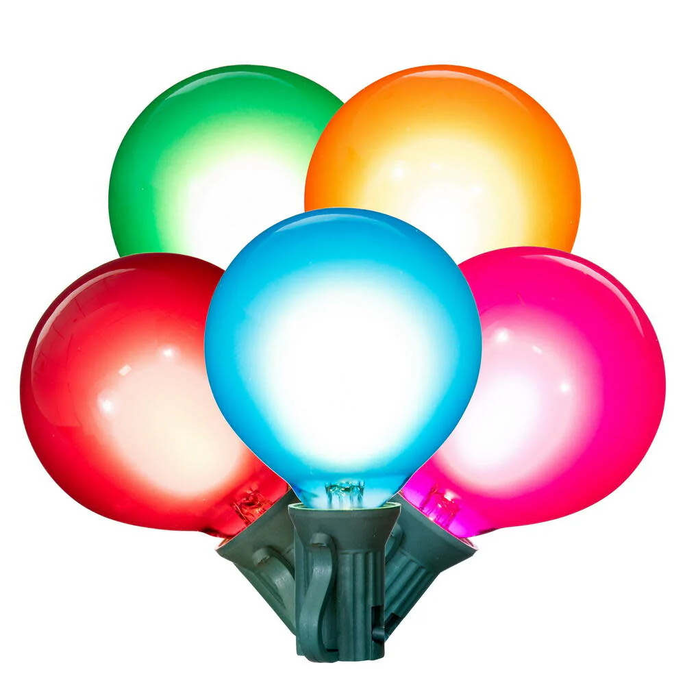15 Light Glass LED Set with Green Wire - Image 5