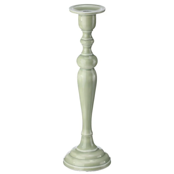 15” Mtl Enamel Candlestick - Image 3