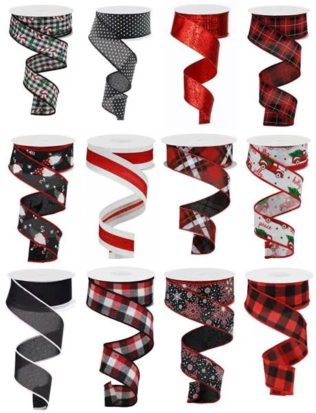 1.5"X10yd Buffalo Check Ribbon