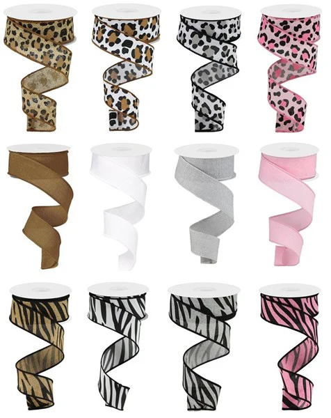 1.5"X10yd Leopard Print Ribbon