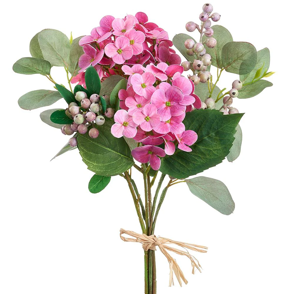 16.5" Hydrangea/Eucalyptus Bouquet