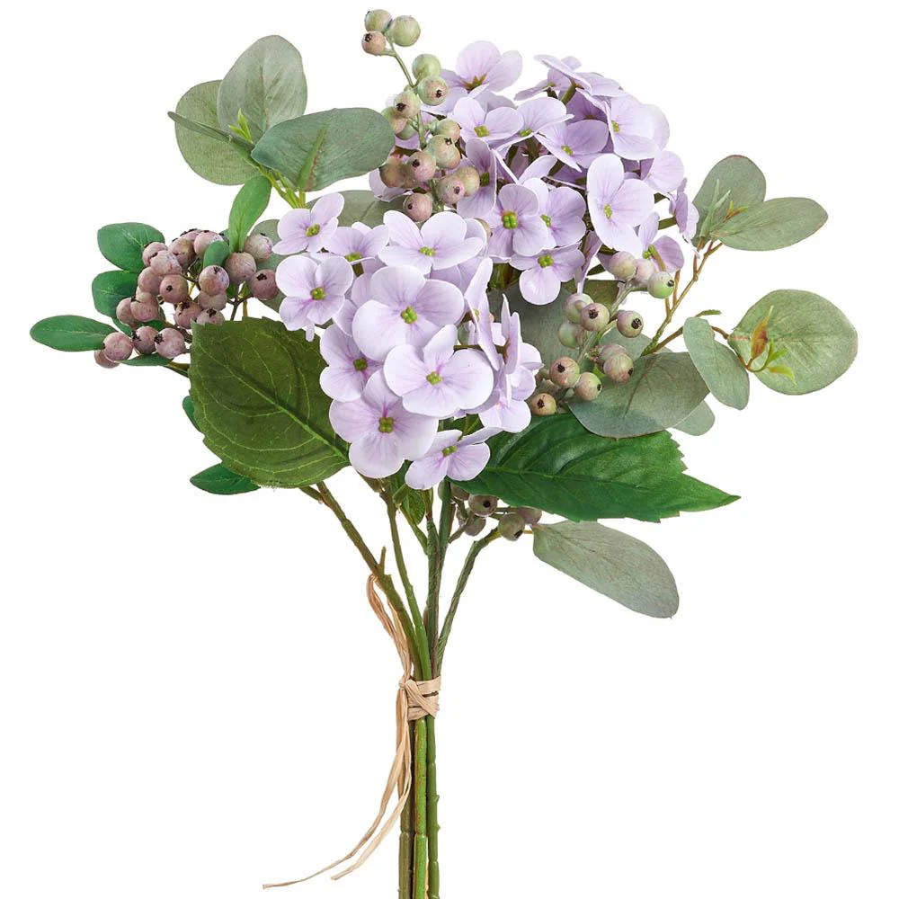 16.5" Hydrangea/Eucalyptus Bouquet - Image 4