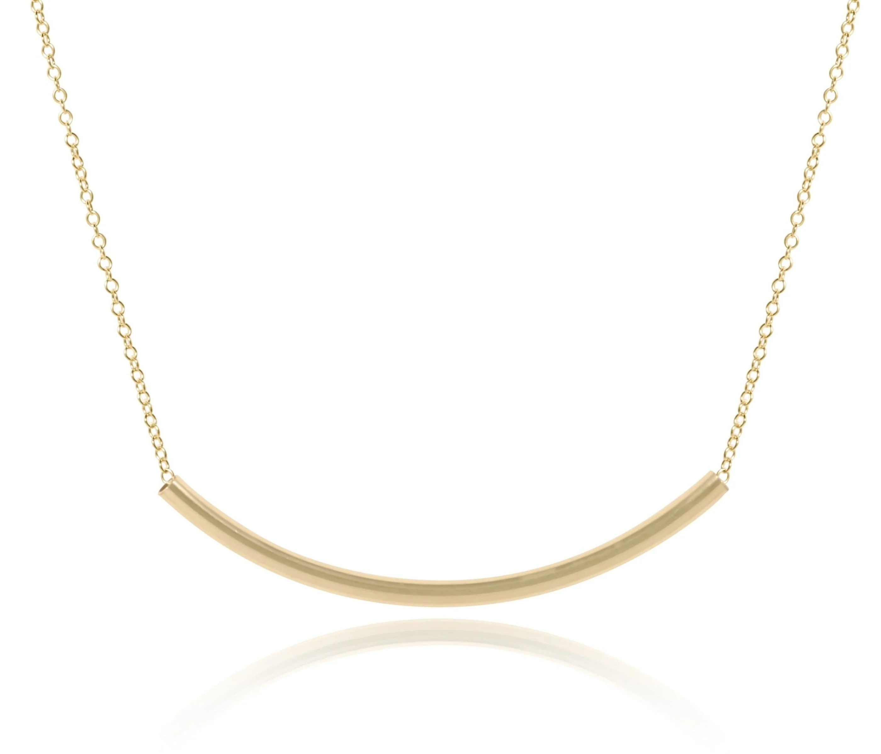 16" Necklace Gold - Bliss Bar Gold - Image 3