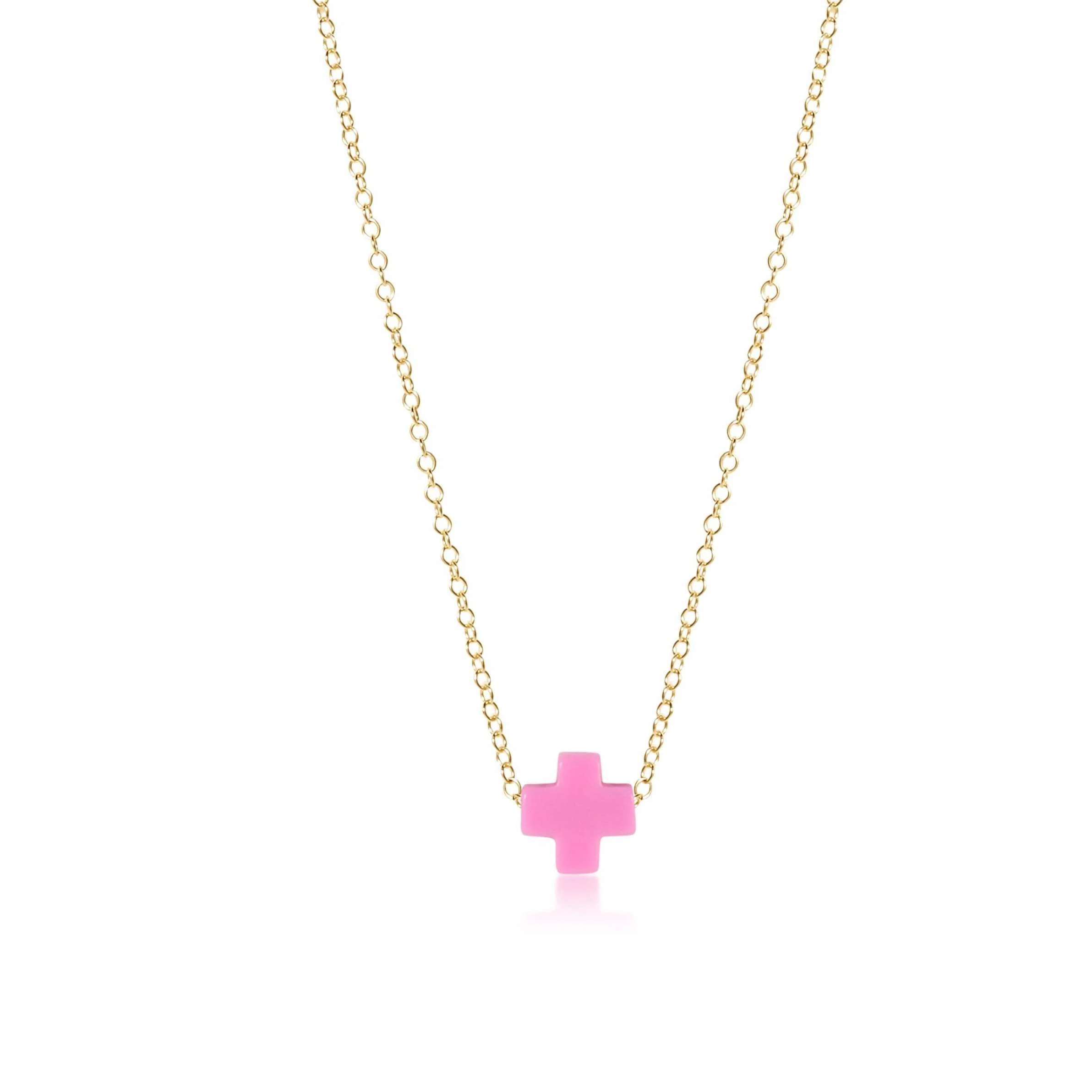 16" Necklace Gold - Signature Cross - Image 11