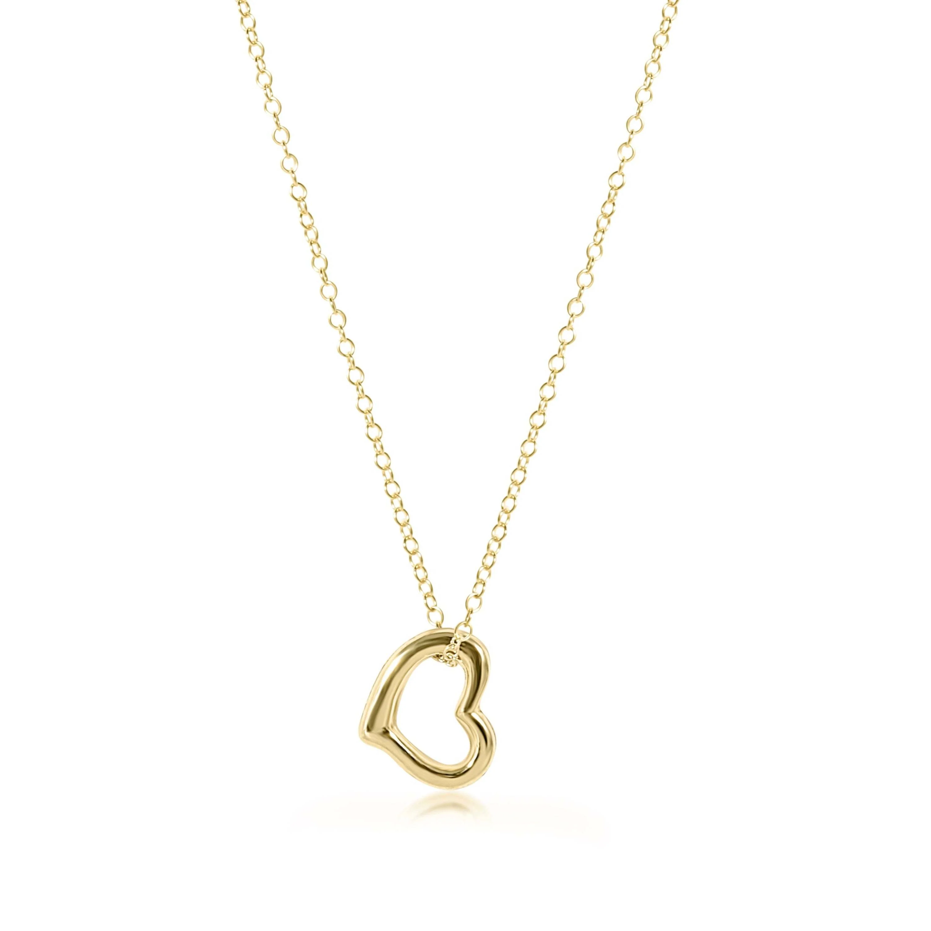 16" Necklace - Love Gold Charm - Image 2