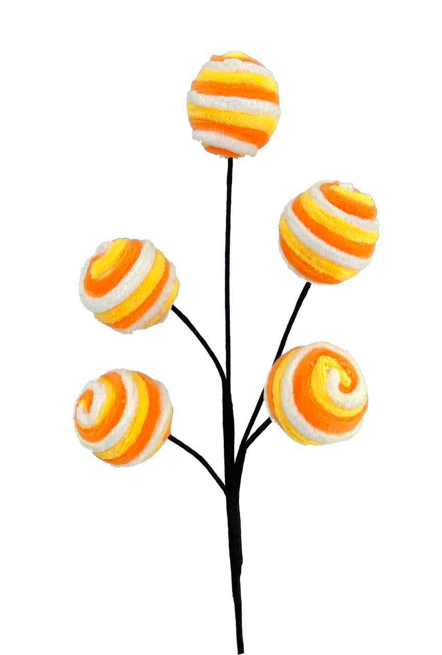 16" Twirl Ball Pick Orange - Image 2