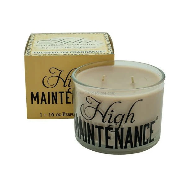 16oz Stature Candle  Black on Clear Glass - Image 3