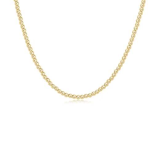 17” Choker Classic Gold 3mm Bead - Image 2