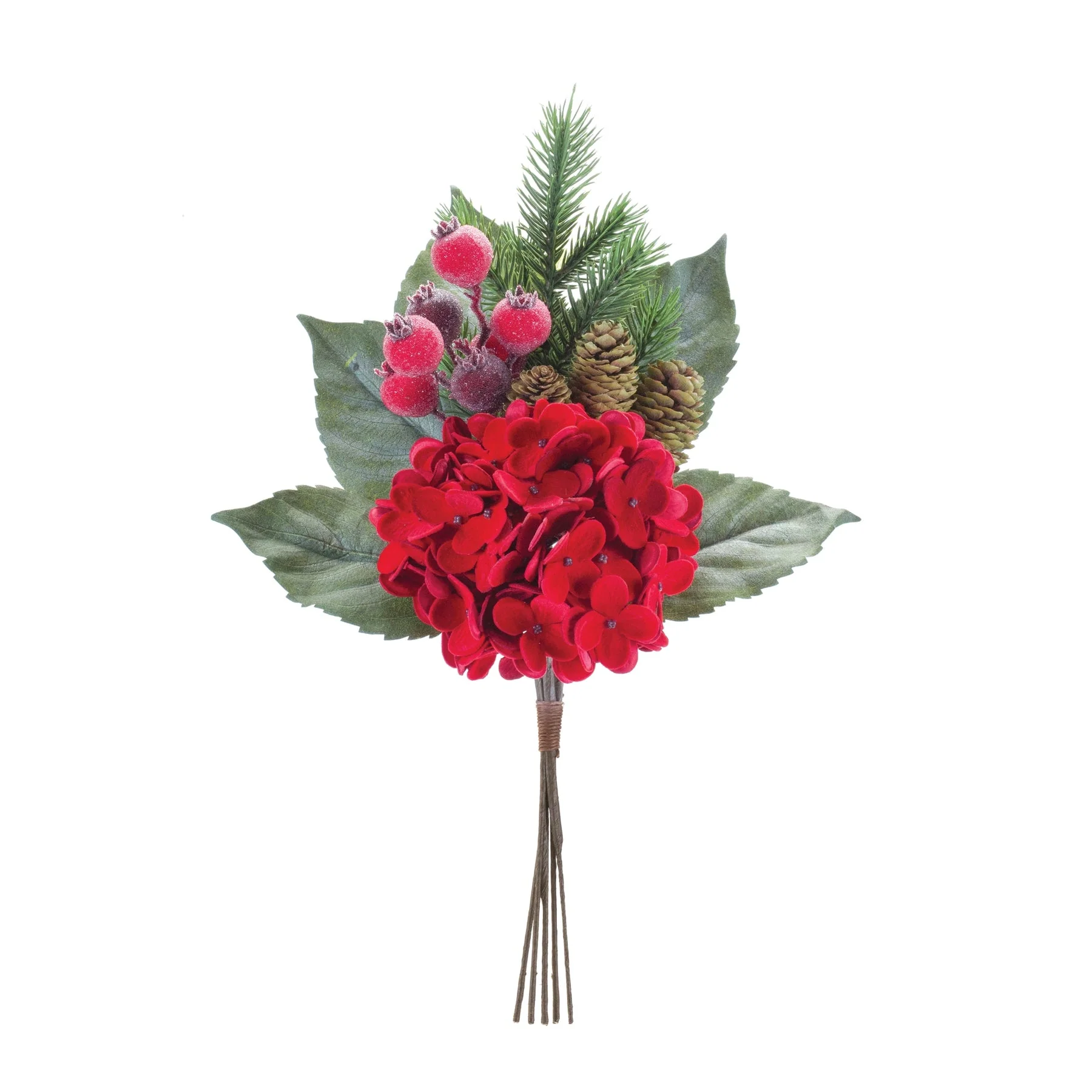 18.5"H Hydrangea/Pine Pick