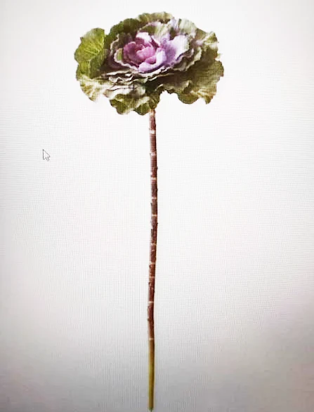 18 Inch Purple & Green Ornamental Cabbage Pick