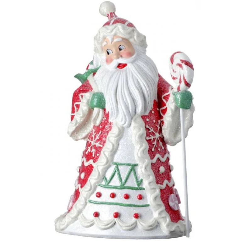 18" Resin Candylicious Santa W/Lollipop - Image 3