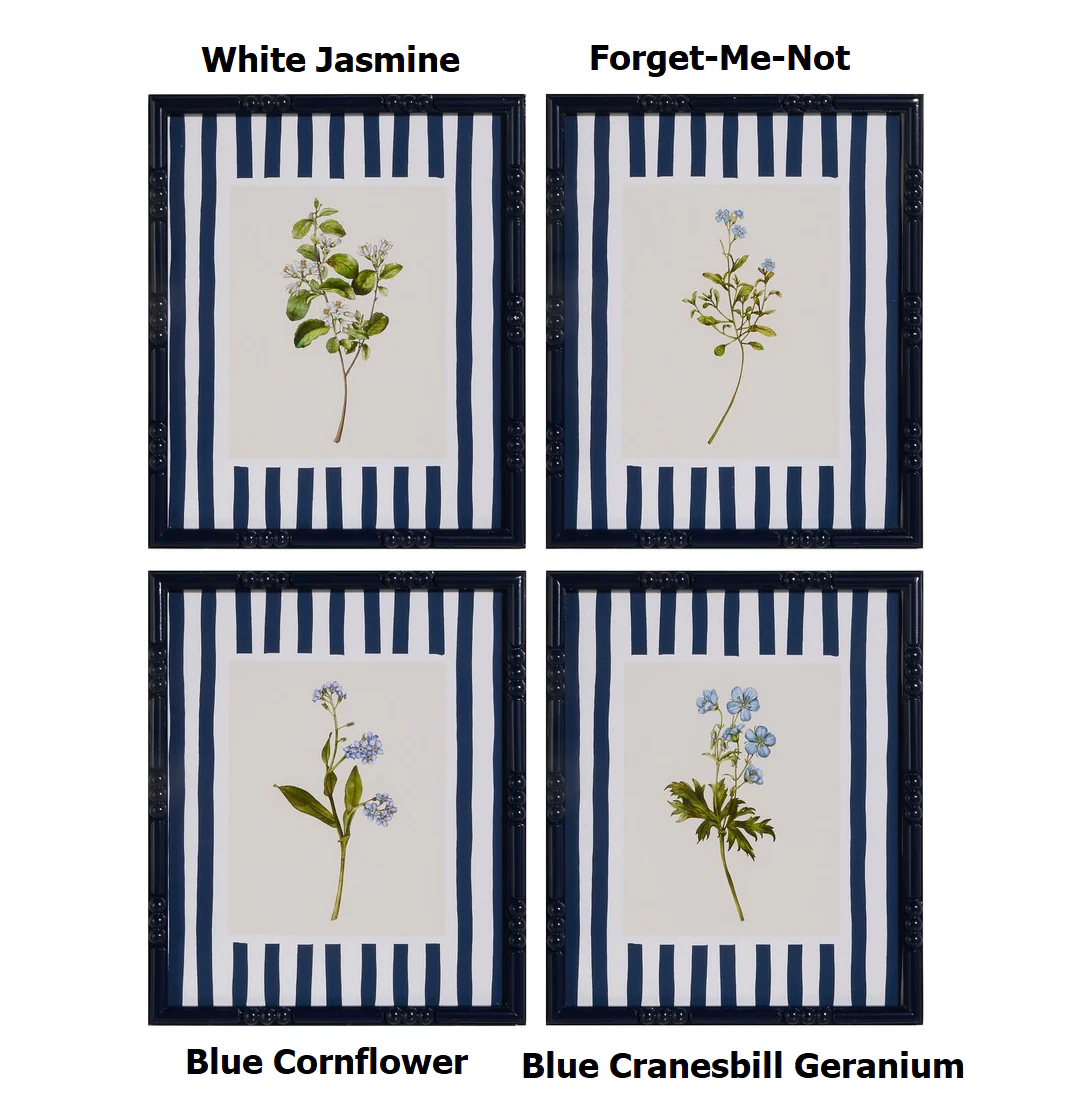 18" Summertime Blues Framed Wall Art - Sold Individually - Image 6