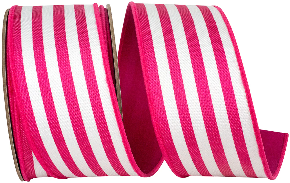 2-1/2 Inch Striped Twill Deluxe Dupioni Backed Wired Edge - Image 7