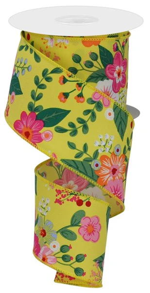 2.5"X10yd Graphic Florals
