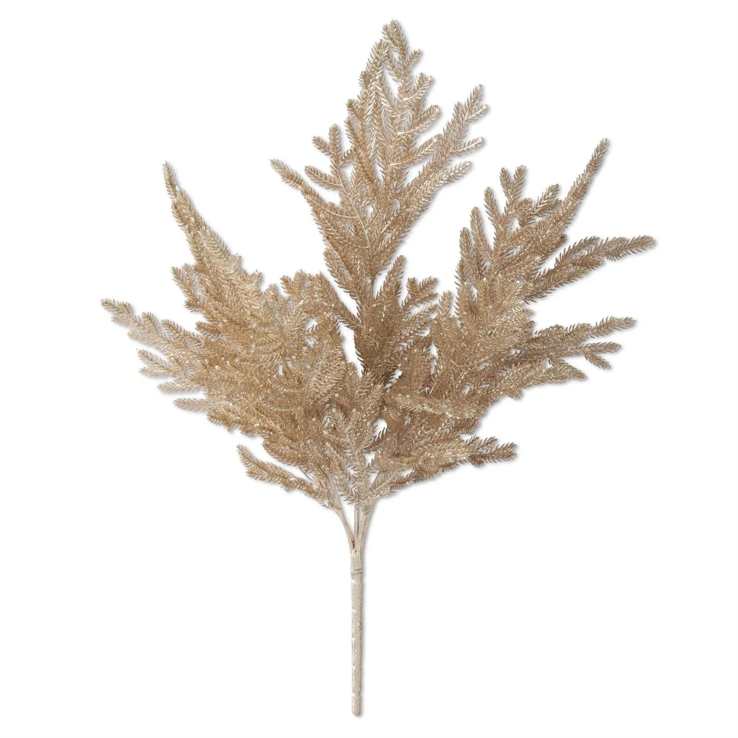 20.5 Inch Gold Glittered Bush - Image 2