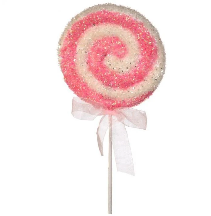 22" Sparkle Candy Swirl Disc With Bow Lollipop - Image 5