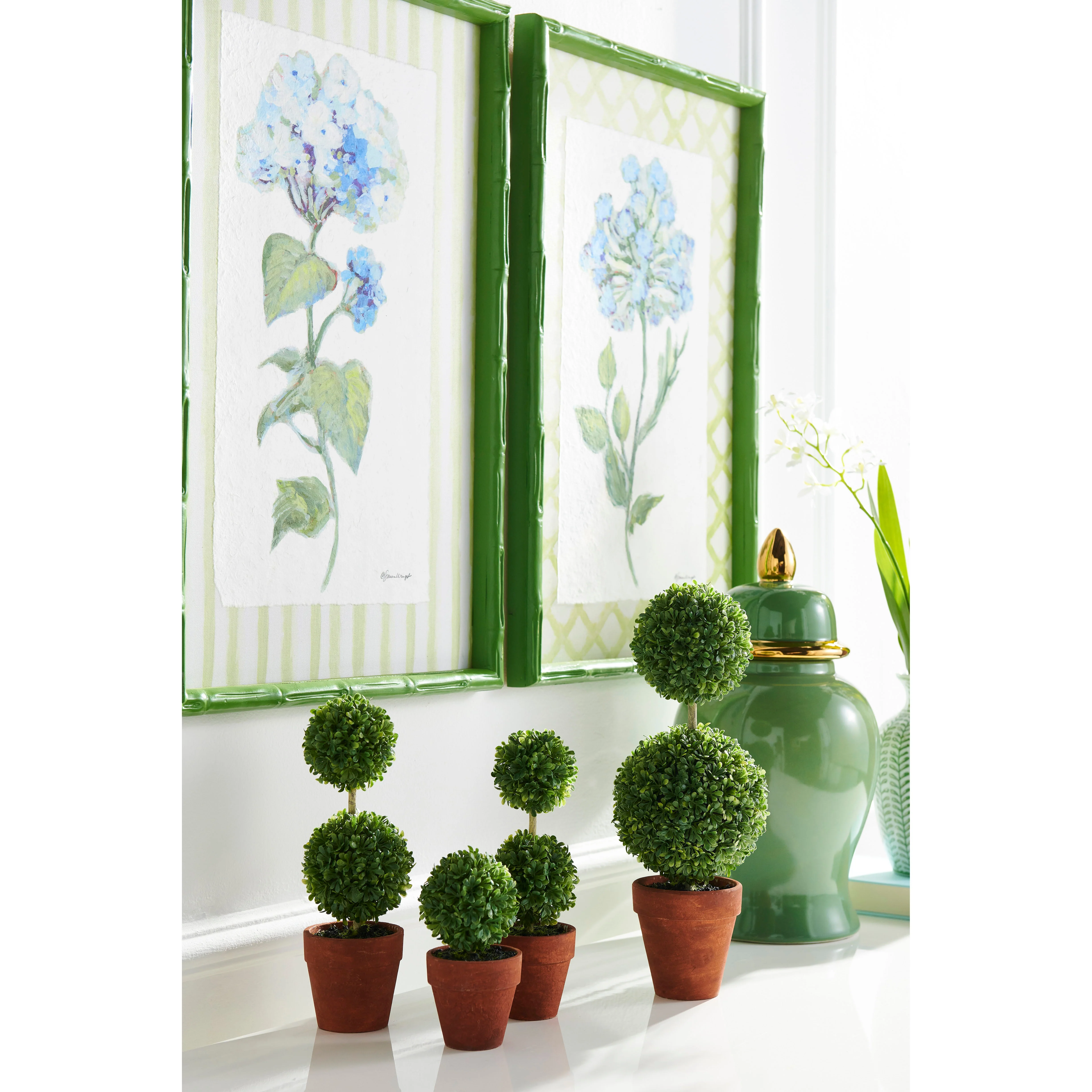 23.5" Azure Bloom Framed Print - Sold Individually - Image 2