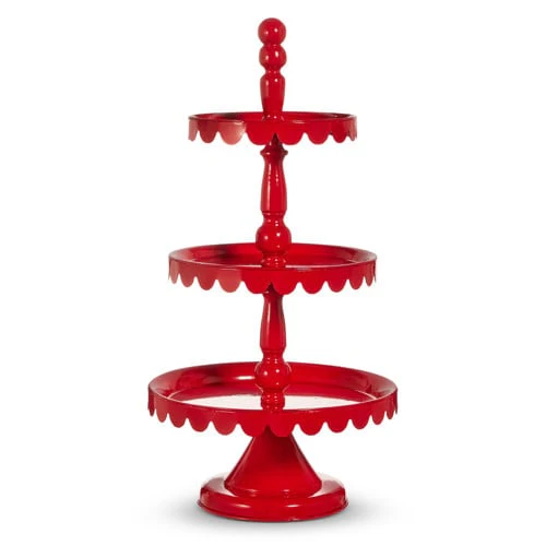 23" Red Tiered Stand