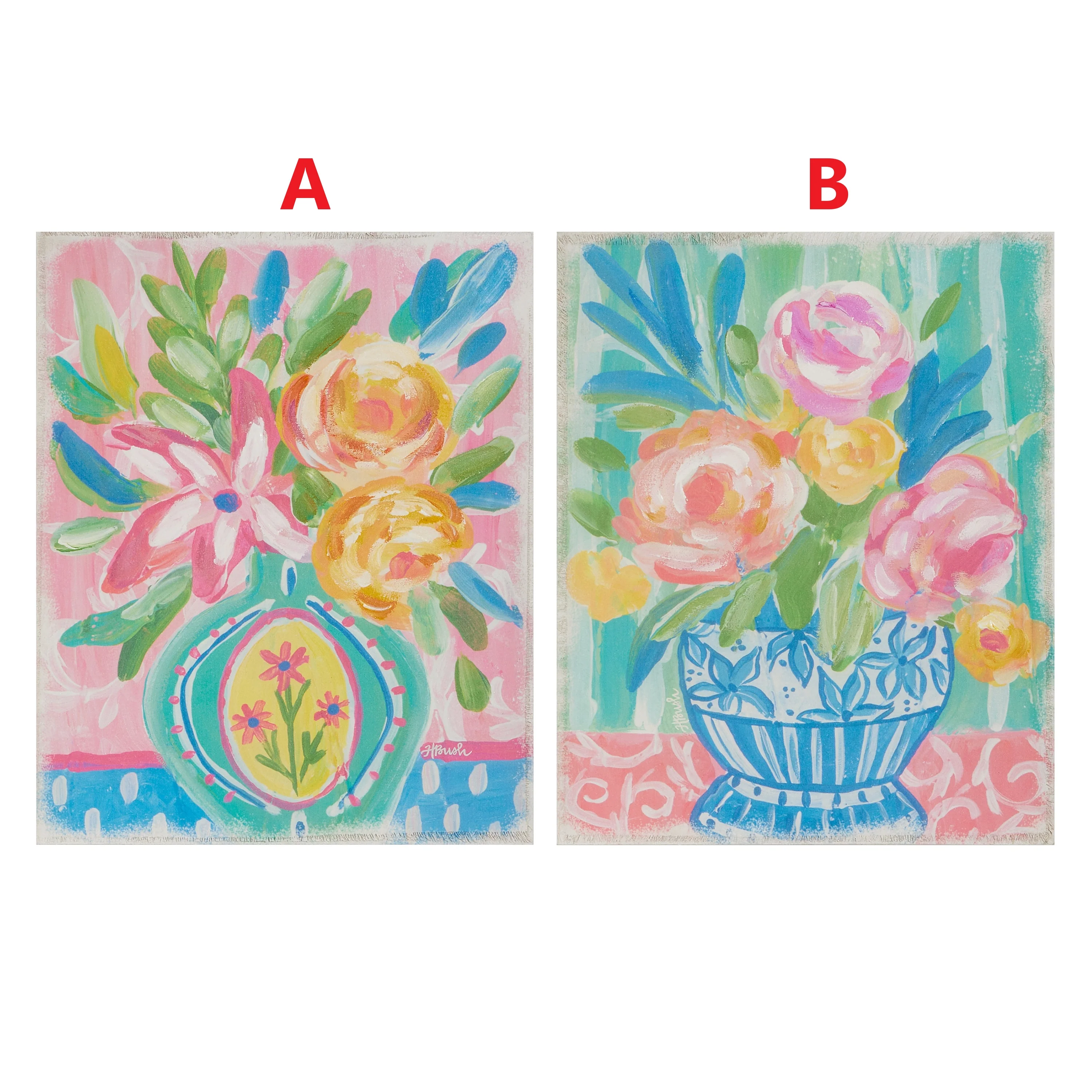 24" Floral Whimsey Print - Sold Individually