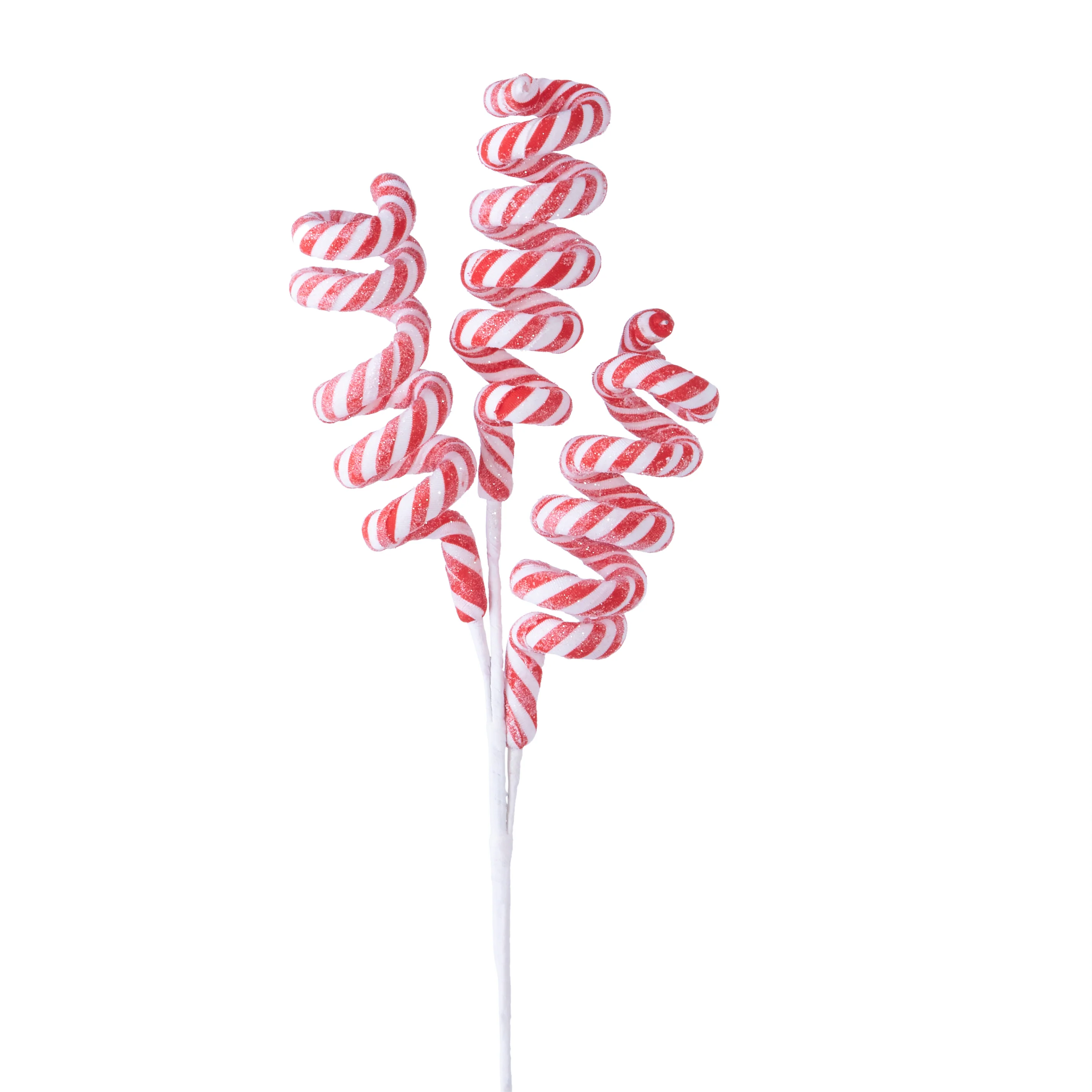 25" Swirl Candy Cane Spray