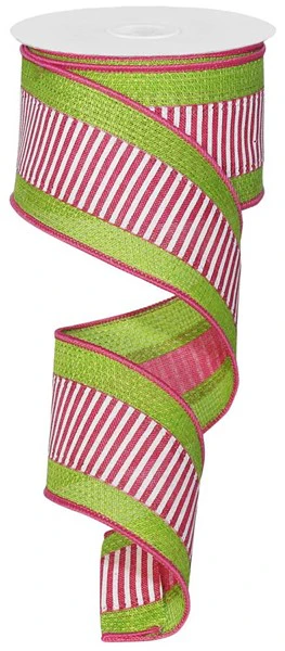 2.5"X10yd 3-IN-1 Horizontal Stripes/Cross Royal Ribbon