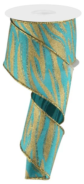 2.5"X10yd Glitz Leopard Print Ribbon - Image 9