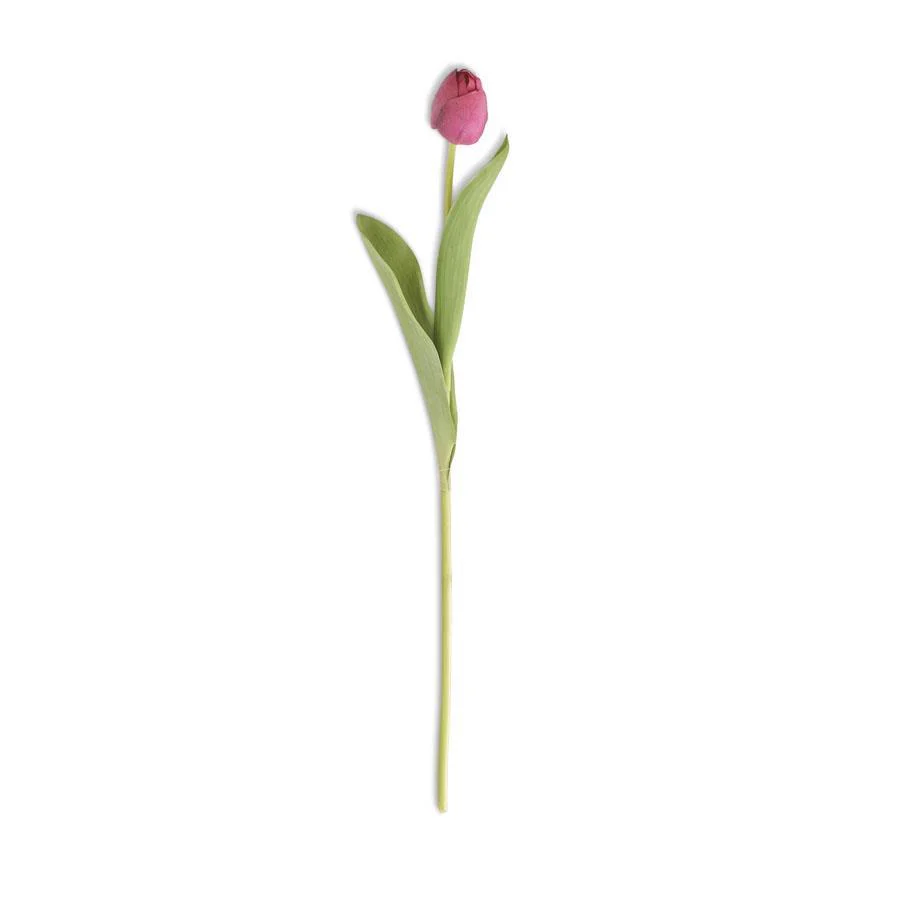 26.75 Inch Silk with Real Touch Single Tulip Stem - Image 2