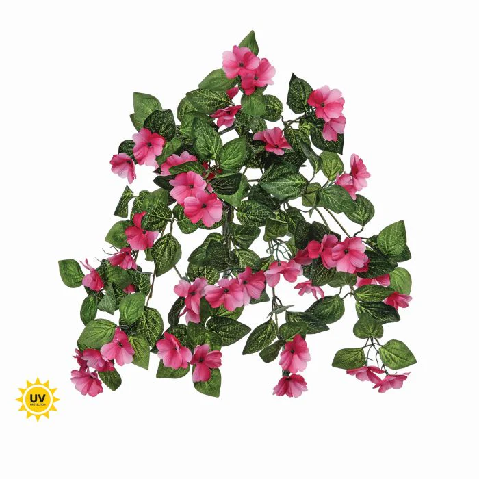 26" UV Hanging Impatiens Plant - Image 2