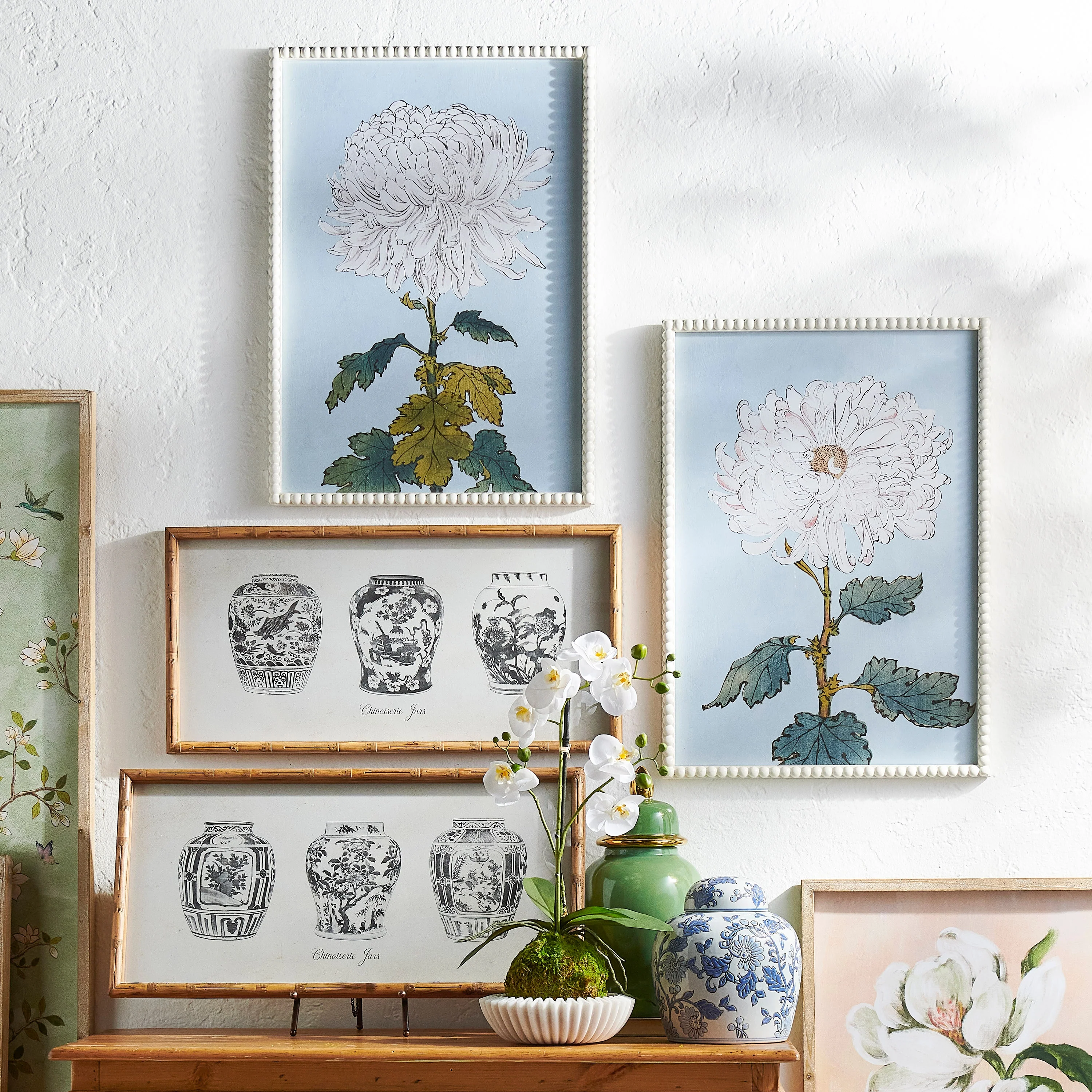 27" Black Ginger Jar Framed Wall Art - Sold Individually - Image 2