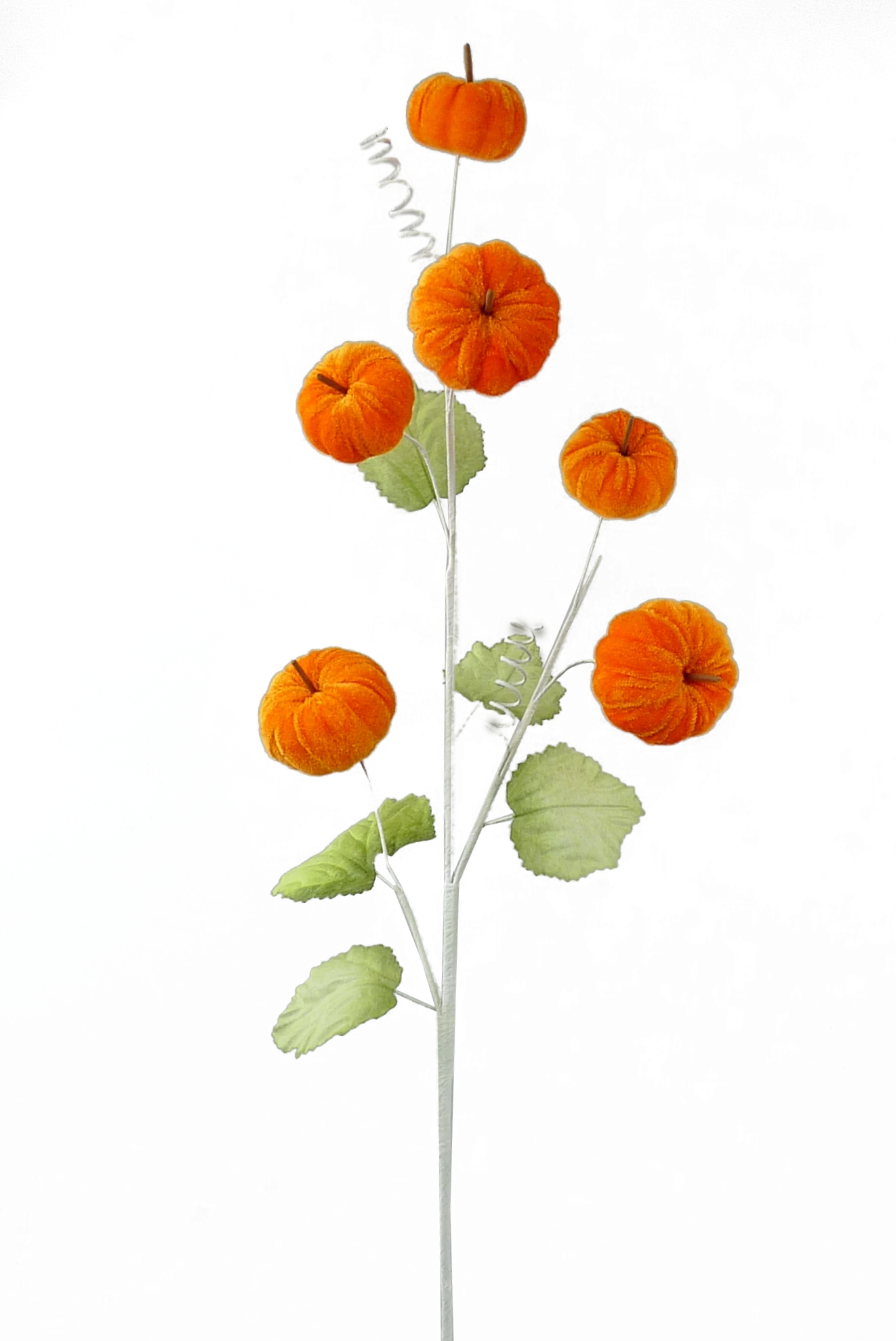 28" H Velvet Pumpkin Spray - Image 2