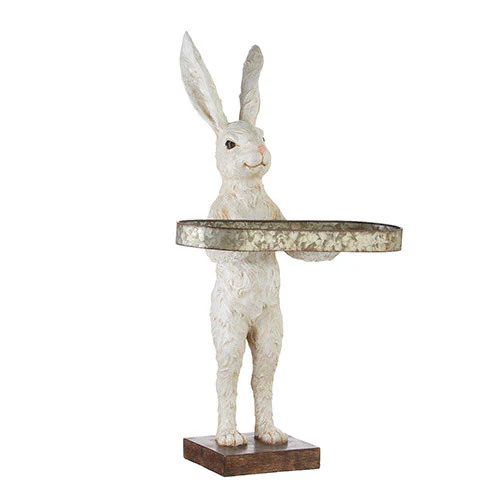 28” Rabbit With Tray