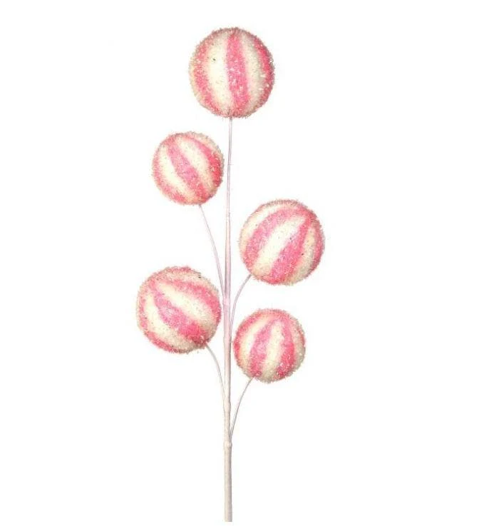28" Sparkle Swirl Candy Ball Spray - Image 2