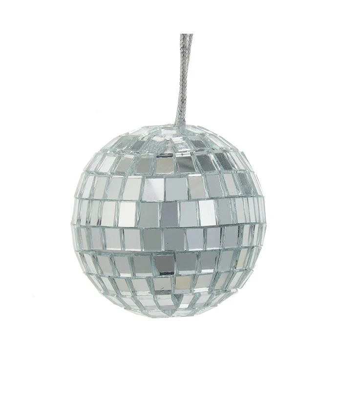 3” Glass Mirrored Disco Ball Ornament - Sold as a Set - Image 2