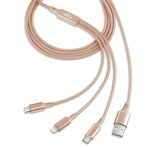 3-in-1 Charging Cable 10 Ft Nylon - Image 6