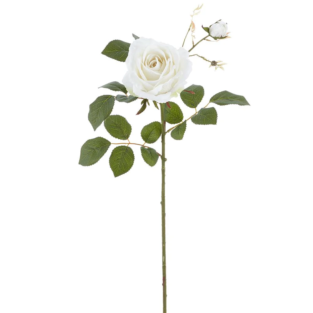 30.5 Inch Rose Spray  White