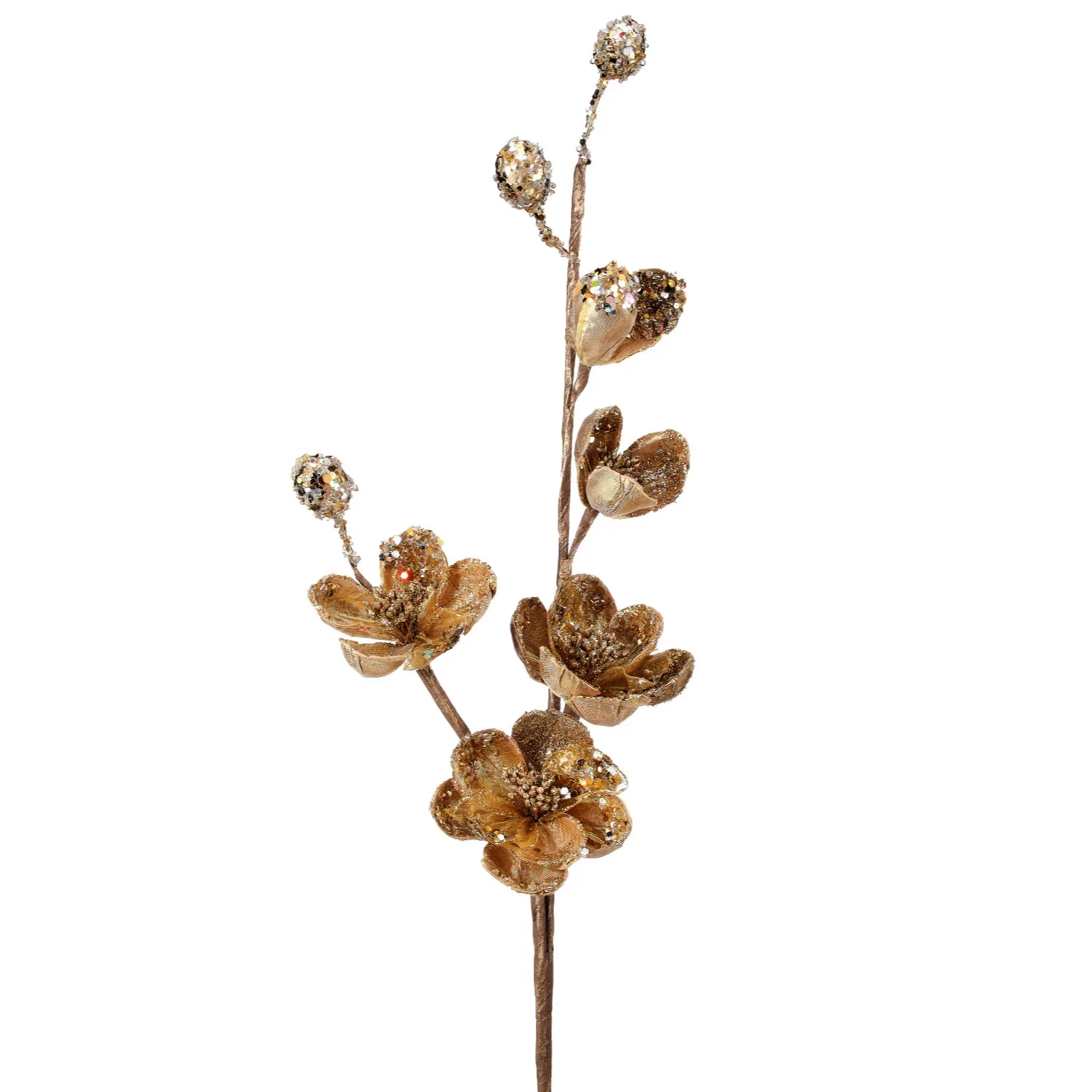 35" Crystal Encrusted Magnolia Stem - Image 3