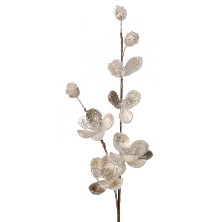 35" Crystal Encrusted Magnolia Stem - Image 5