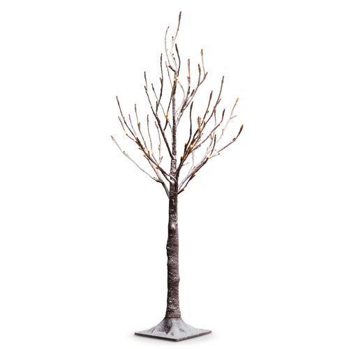 3.5’ Lighted Snowy Tree - Image 2
